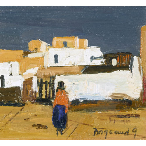 GEORGES BORGEAUD : 'Village marocain' (DOBIASCHOFSKY AUKTIONEN AG)