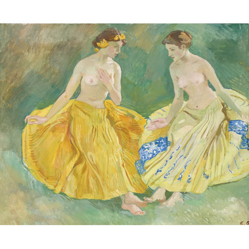 CHARLES GIRON : �tude pour 'L′�veil du Printemps' (DOBIASCHOFSKY AUKTIONEN AG)