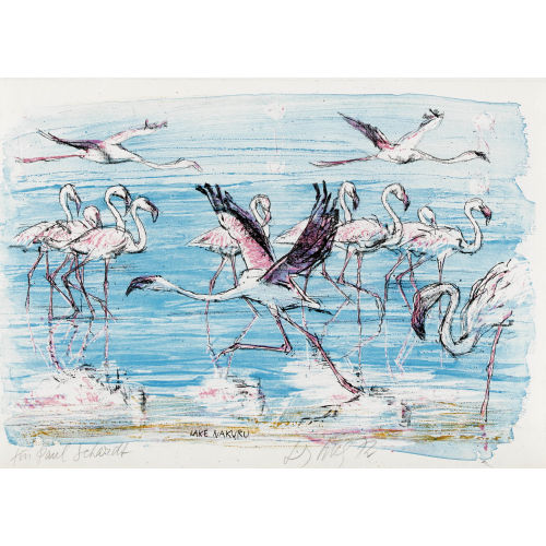 FRITZ HUG : 'Lake Nakuru' (DOBIASCHOFSKY AUKTIONEN AG)