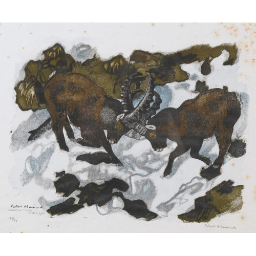ROBERT HAINARD : 'Combat de bouquetins' (DOBIASCHOFSKY AUKTIONEN AG)