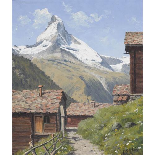 ALBERT DUPLAIN : Das Matterhorn (DOBIASCHOFSKY AUKTIONEN AG)