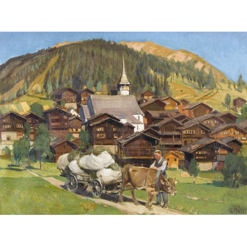 ERNST II HODEL : Grimentz im Val d′Anniviers (DOBIASCHOFSKY AUKTIONEN AG)