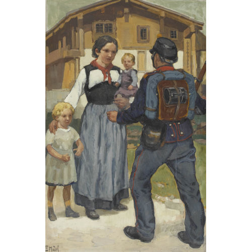 ERNST II HODEL : Die Heimkehr des Soldaten (DOBIASCHOFSKY AUKTIONEN AG)