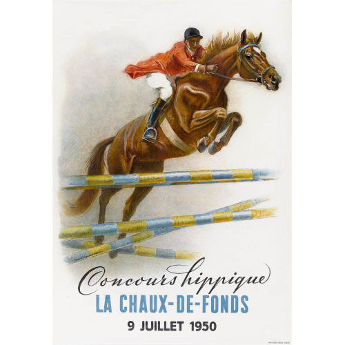 IWAN EDWIN HUGENTOBLER : 'Concours hippique La Chaux-de-Fonds 1950' (DOBIASCHOFSKY AUKTIONEN AG)