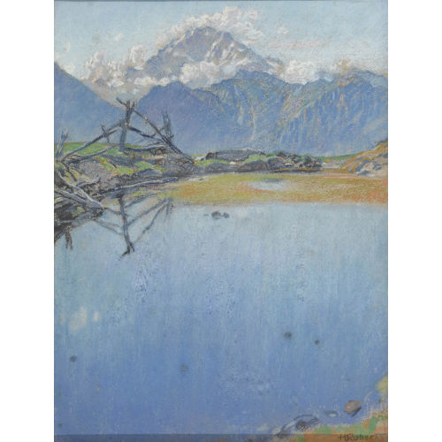 HENRI MARCEL ROBERT : Besonnter Bergsee (DOBIASCHOFSKY AUKTIONEN AG)