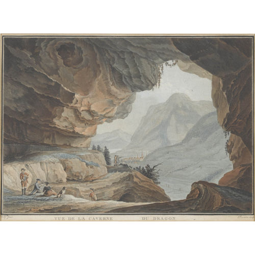 CASPAR WOLF : 'Vue de la Caverne du Dragon dans le Canton d′Unterwalden' (DOBIASCHOFSKY AUKTIONEN AG)
