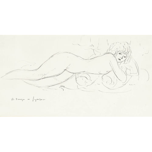 ANDR� ALBERT MARIE DUNOYER DE SEGONZAC : Liegende (DOBIASCHOFSKY AUKTIONEN AG)