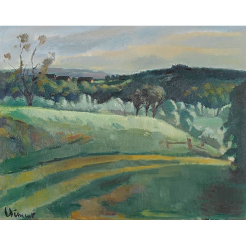 CHARLES CL�MENT : H�gelige Landschaft mit Weg (DOBIASCHOFSKY AUKTIONEN AG)