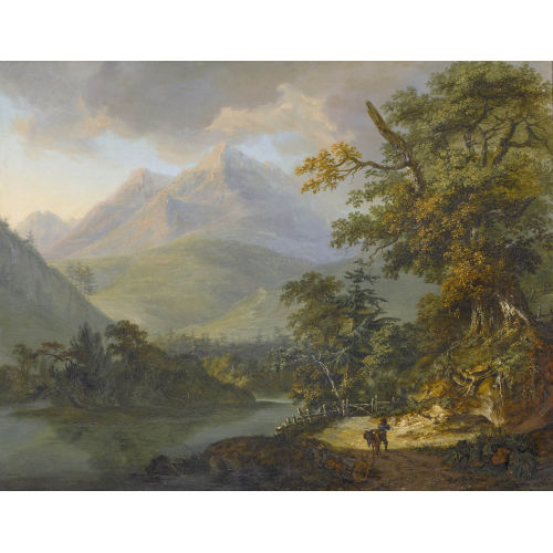 FRIEDRICH ROSENBERG : Lauerzersee mit Mythen (DOBIASCHOFSKY AUKTIONEN AG)