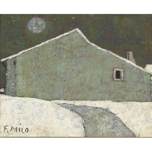FRANK (EIGTL. RAYMOND MILO : 'Ferme d�ssertines sous la neige (Vaud)' (DOBIASCHOFSKY AUKTIONEN AG)