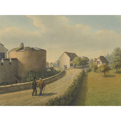JOHANN JAKOB SCHNEIDER : Ansicht des Fr�schenbollwerks von der Sch�tzenmattstrasse (DOBIASCHOFSKY AUKTIONEN AG)