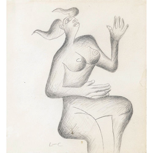 CHARLES-�DOUARD) LE CORBUSIER (EIGTL. JEANNERET : 'Femme nue (Femme licorne)' (DOBIASCHOFSKY AUKTIONEN AG)