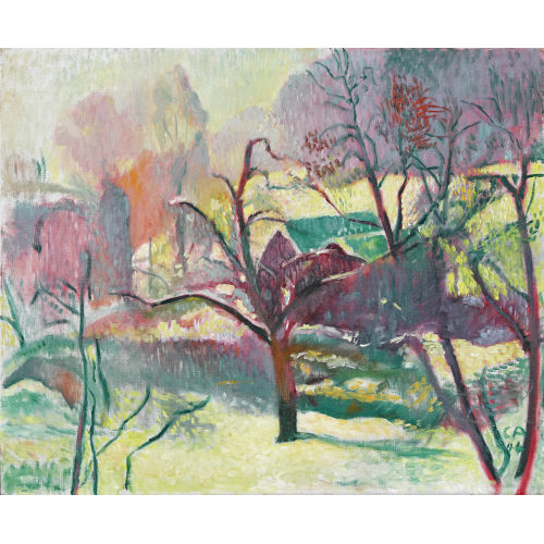 CUNO AMIET : Vorfr�hling auf der Oschwand (DOBIASCHOFSKY AUKTIONEN AG)