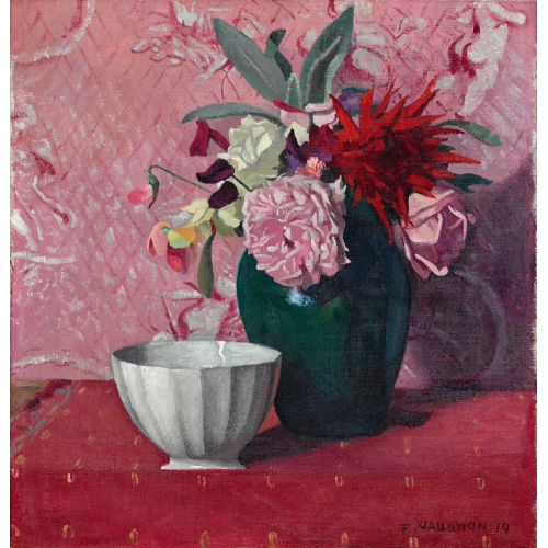 F�LIX VALLOTTON : 'Vase vert et bol blanc' (DOBIASCHOFSKY AUKTIONEN AG)