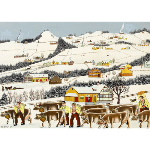 ALBERT MANSER : 'Winterbild Burgstock' (DOBIASCHOFSKY AUKTIONEN AG)