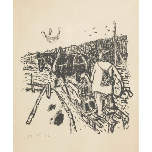 ALOIS CARIGIET : Schlittenfahrt (DOBIASCHOFSKY AUKTIONEN AG)