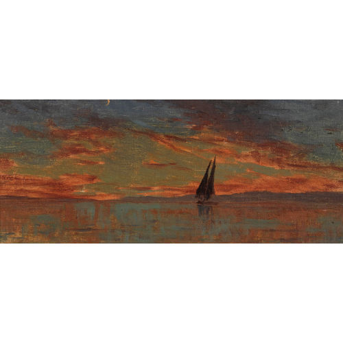 FRAN�OIS BOCION : 'Coucher de soleil sur le L�man' (DOBIASCHOFSKY AUKTIONEN AG)