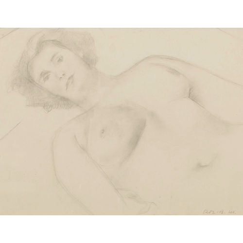RODOLPHE TH�OPHILE BOSSHARD : Nu couch� (DOBIASCHOFSKY AUKTIONEN AG)