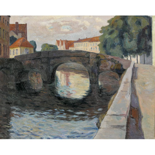 JACQUES JACOBI : Kanal in Br�gge im Abendlicht (DOBIASCHOFSKY AUKTIONEN AG)