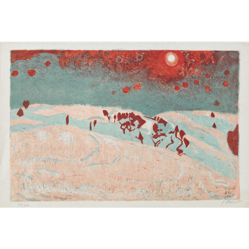 CUNO AMIET : 'Sonnenuntergang in Schneelandschaft' (DOBIASCHOFSKY AUKTIONEN AG)