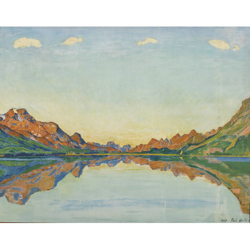FERDINAND HODLER : 'Silvaplana im Herbst' (DOBIASCHOFSKY AUKTIONEN AG)
