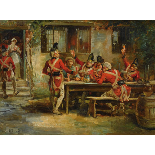 WILLIAM HENRY PIKE : Zechende Soldaten (DOBIASCHOFSKY AUKTIONEN AG)