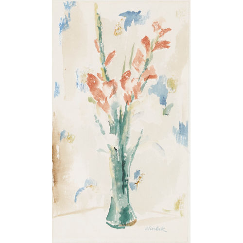 VICTOR SURBEK : Gladiolen in Vase (DOBIASCHOFSKY AUKTIONEN AG)