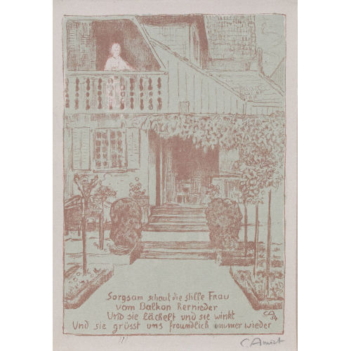 CUNO AMIET : 'Wohnhaus des K�nstlers auf der Oschwand' (DOBIASCHOFSKY AUKTIONEN AG)