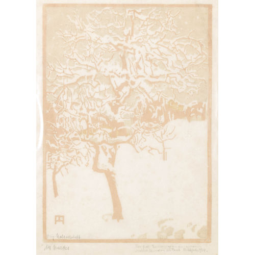 ALFRED MARXER : Eingeschneiter Baum (DOBIASCHOFSKY AUKTIONEN AG)