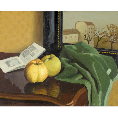JEAN-PIERRE VIOLLIER : 'Nature morte aux pommes' (DOBIASCHOFSKY AUKTIONEN AG)