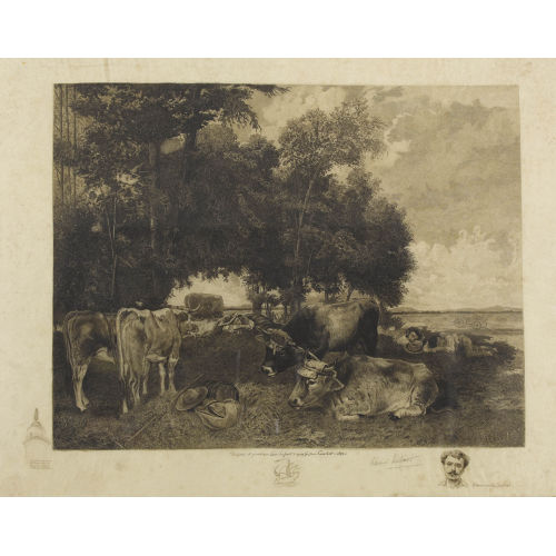 GUSTAVE COURBET : Rast nach der Arbeit (DOBIASCHOFSKY AUKTIONEN AG)