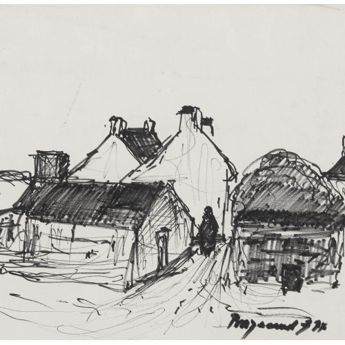 GEORGES BORGEAUD : Rue de village (DOBIASCHOFSKY AUKTIONEN AG)