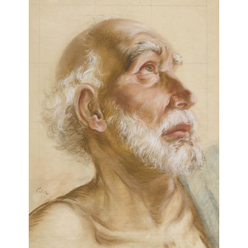 JULES FEHR : 'Le vieillard' (DOBIASCHOFSKY AUKTIONEN AG)