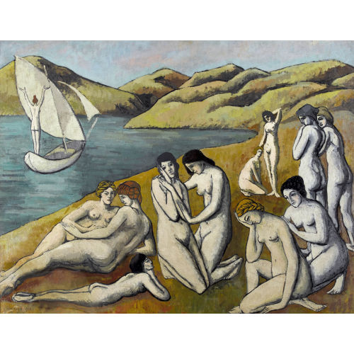 PIERRE-PAUL GIRIEUD : 'Les baigneuses ou Petit Lesbos' (DOBIASCHOFSKY AUKTIONEN AG)