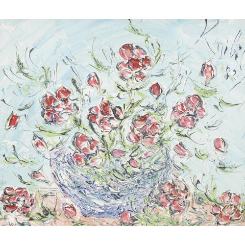 ANTOINE KNIBILY : 'Vase aux fleurs roses' (DOBIASCHOFSKY AUKTIONEN AG)