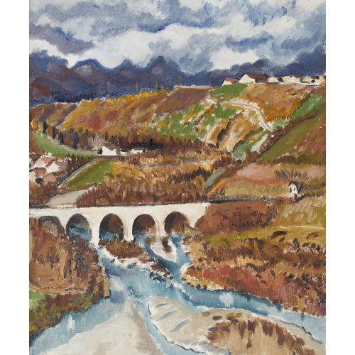 ANDR� JULIEN PRINA : 'Paysage valaisan' (DOBIASCHOFSKY AUKTIONEN AG)