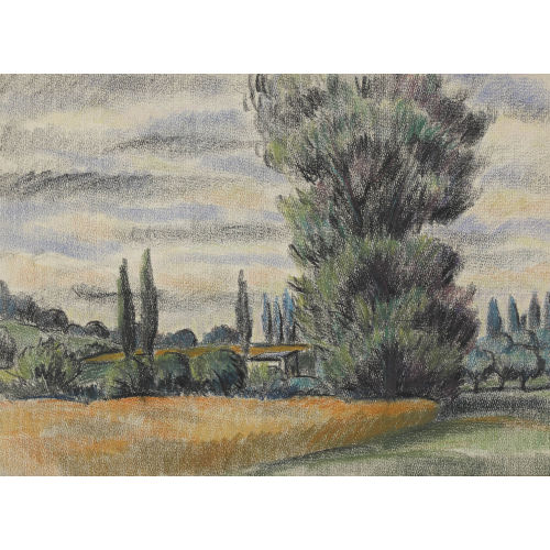 ANDR� JULIEN PRINA : Paysage de campagne (DOBIASCHOFSKY AUKTIONEN AG)
