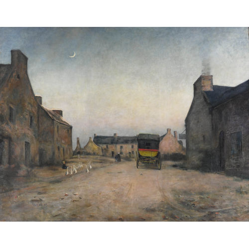 SIEBE JOHANNES TEN CATE : 'L′entr�e du village' (DOBIASCHOFSKY AUKTIONEN AG)