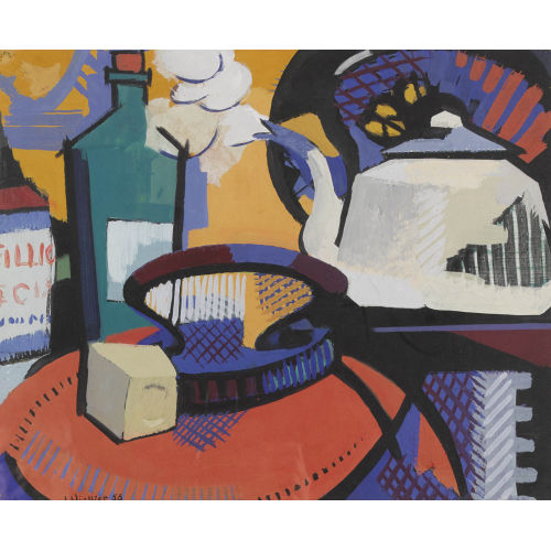 JEAN-PIERRE VIOLLIER : 'Nature morte � la bouilloire' (DOBIASCHOFSKY AUKTIONEN AG)