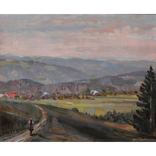 HANS GARTMEIER : 'Meienried bei Gauchern' (DOBIASCHOFSKY AUKTIONEN AG)