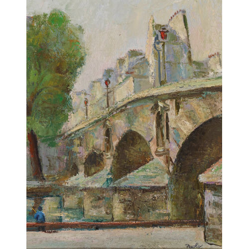 PAUL JAKOB) PAOLO (EIGTL. M�LLER : 'Pont Marie, Paris' (DOBIASCHOFSKY AUKTIONEN AG)