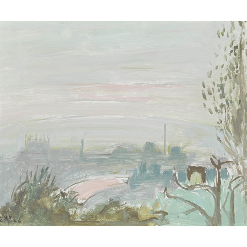 ERNST MORGENTHALER : Blick auf eine weite Landschaft (DOBIASCHOFSKY AUKTIONEN AG)