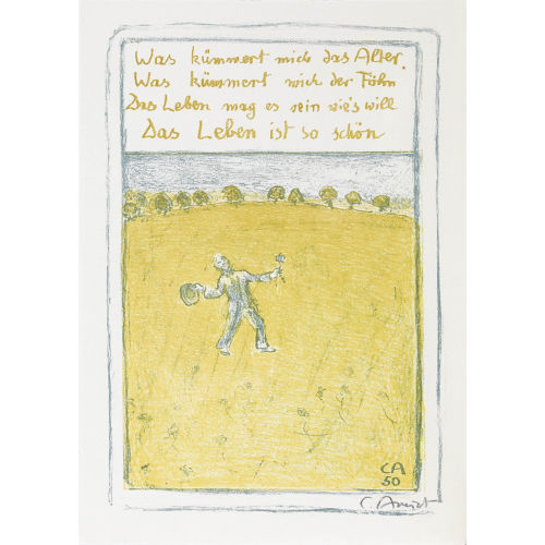 CUNO AMIET : 'Fr�hlicher Wanderer' (DOBIASCHOFSKY AUKTIONEN AG)
