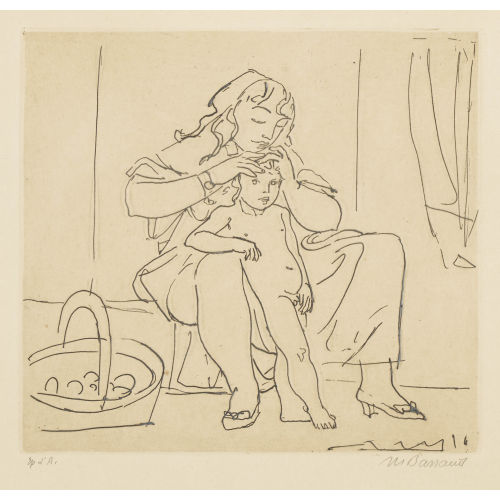 MAURICE BARRAUD : 'La chercheuse de poux' (DOBIASCHOFSKY AUKTIONEN AG)