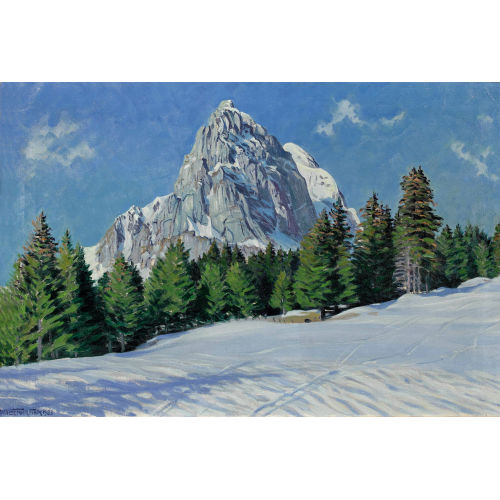 WALDEMAR THEOPHIL FINK : 'Sonniger Wintertag' (DOBIASCHOFSKY AUKTIONEN AG)