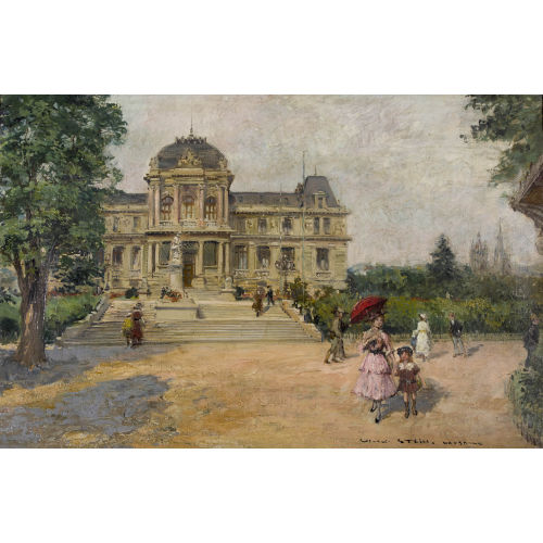 GEORGES STEIN : L′esplanade de Montbenon � Lausanne (DOBIASCHOFSKY AUKTIONEN AG)