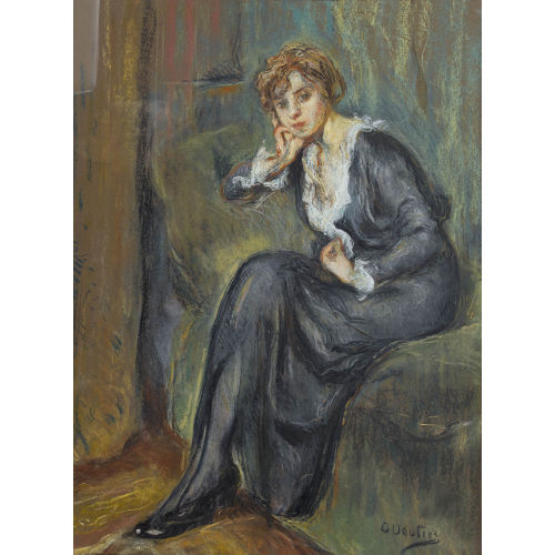 OTTO VAUTIER : Sitzende Dame (DOBIASCHOFSKY AUKTIONEN AG)