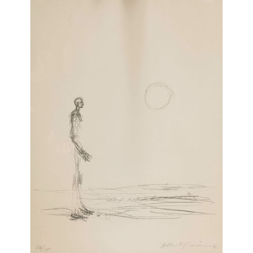 ALBERTO GIACOMETTI : 'Man standing and sun' (DOBIASCHOFSKY AUKTIONEN AG)
