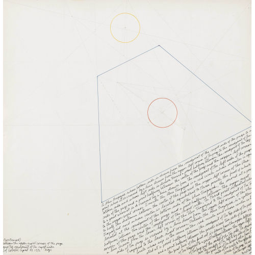 SOL LEWITT : 'A blue trapezoid' (DOBIASCHOFSKY AUKTIONEN AG)