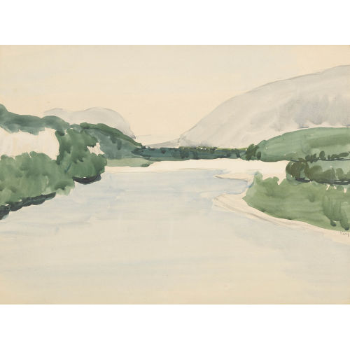 HANS BERGER : Weite Flusslandschaft (DOBIASCHOFSKY AUKTIONEN AG)